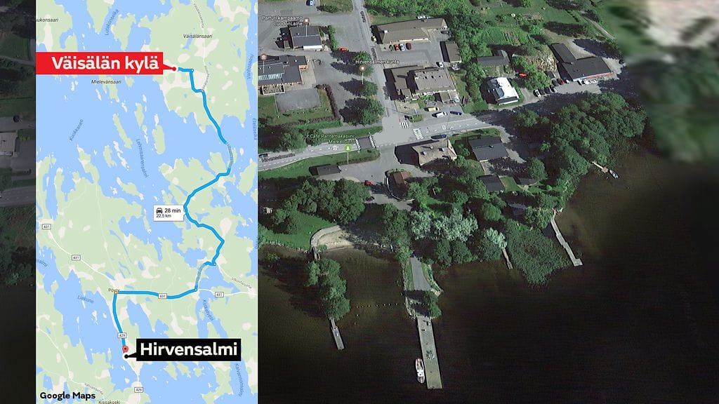 Hirvensalmi, väisälän kylä