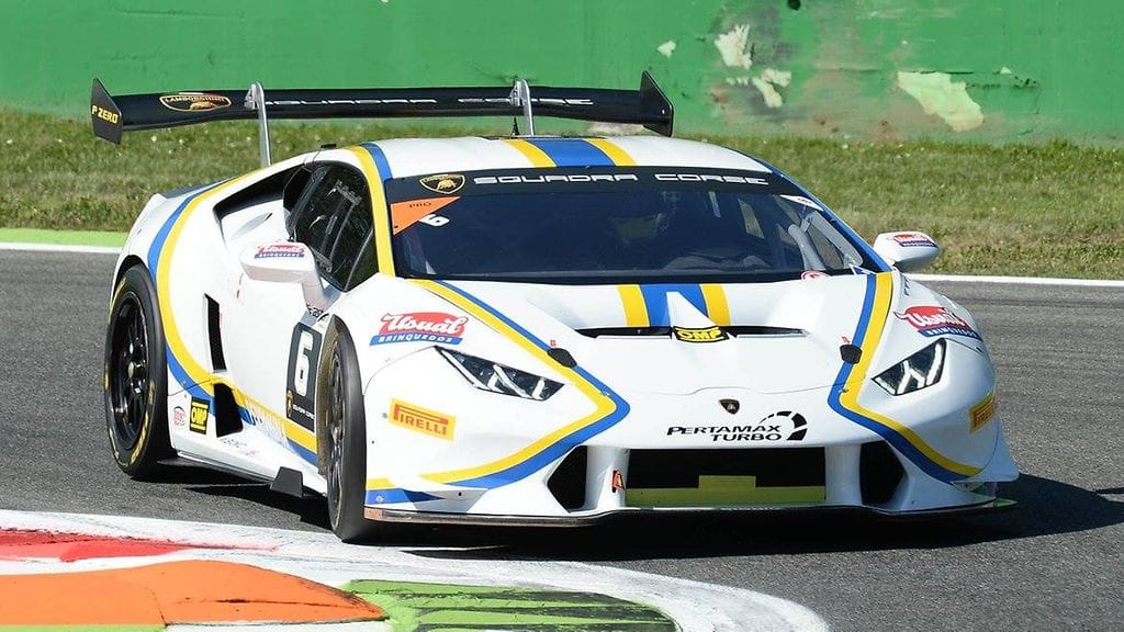 Sarjassa ajettavat Lamborghini Huracanit ovat todella tehokkaita autoja.