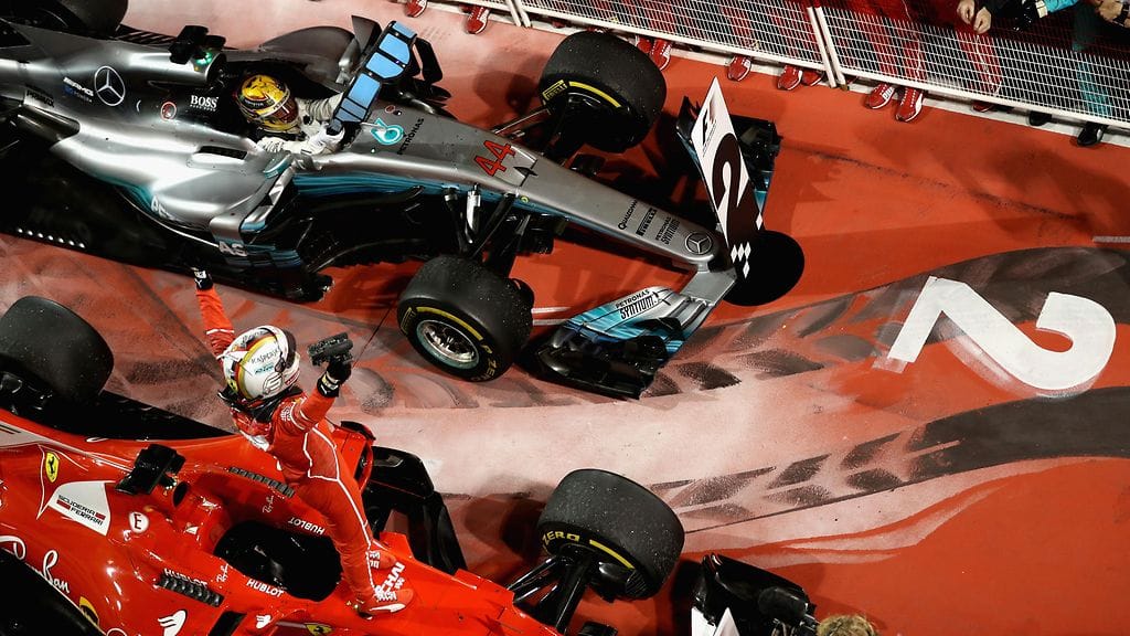 Ferrari on kaventanut Mercedeksen etumatkaa huomattavasti tällä kaudella.