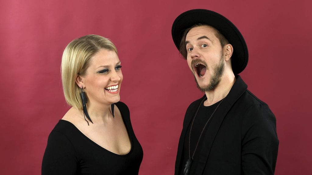 Norma John eli Leena Tirronen ja Lasse Piirainen kuvattuna Helsingissä 27. huhtikuuta 2017.