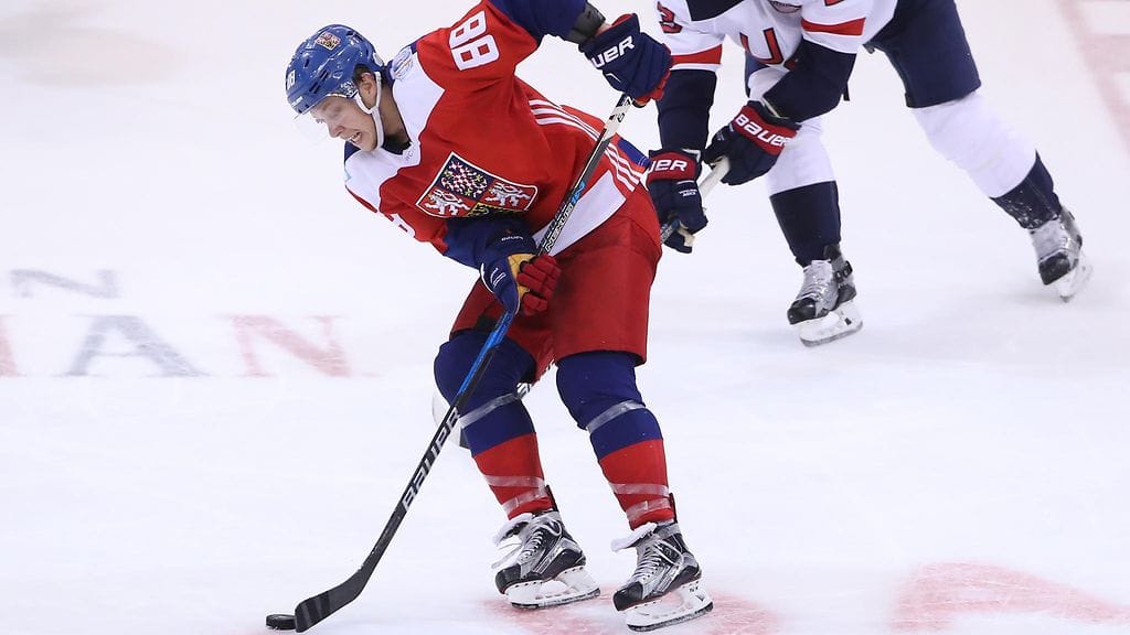 David Pastrnak tuo Tshekin MM-joukkueeseen maalintekovoimaa.