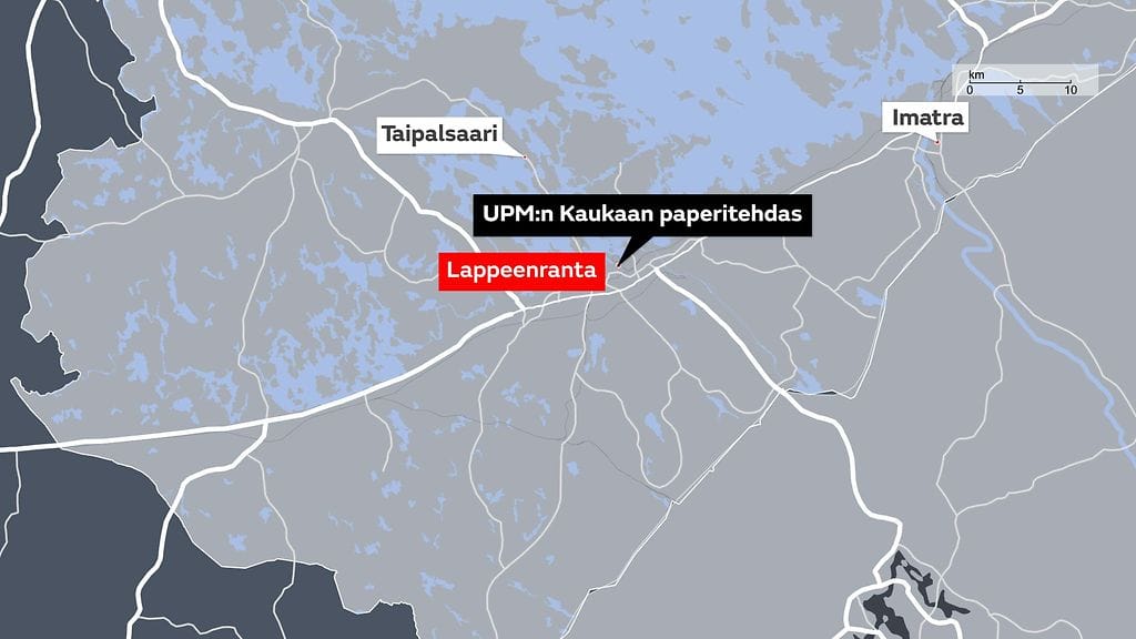 Sanomalehti Etelä-Saimaa kertoi, että työntekijät evakuoitiin tehtaalta.