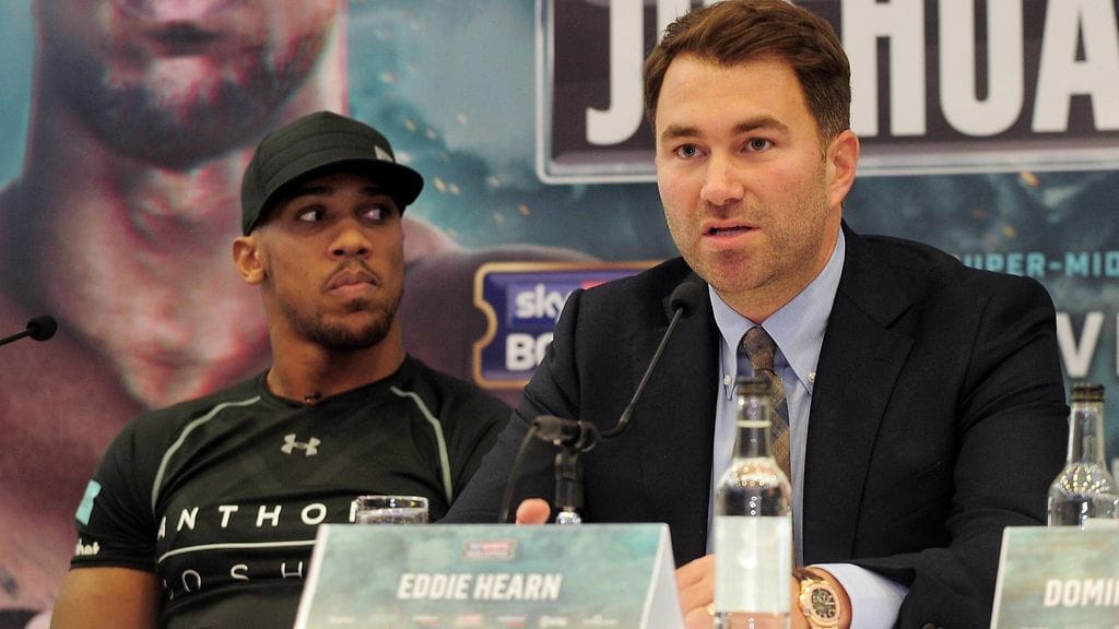 Anthony ja Joshua Eddie Hearn. Arkistokuva.