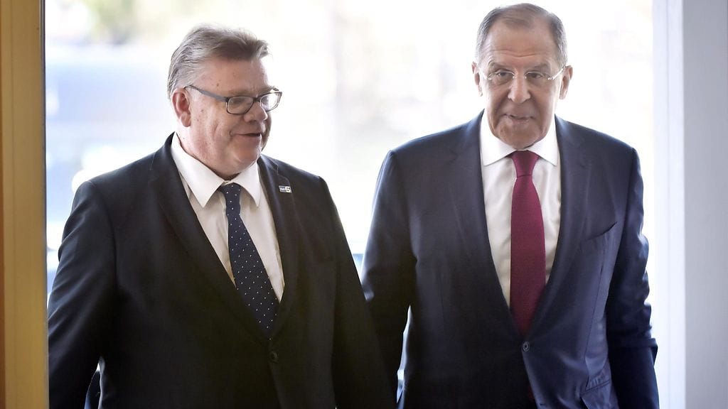 Timo Soini ja Sergei Lavrov Porvoossa.