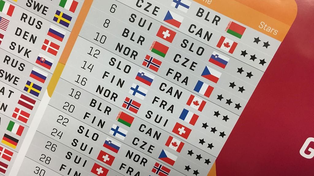 MM-kisaohjelman mielenkiintoisimmat kamppailut on merkitty tähdillä yhdestä kolmeen.