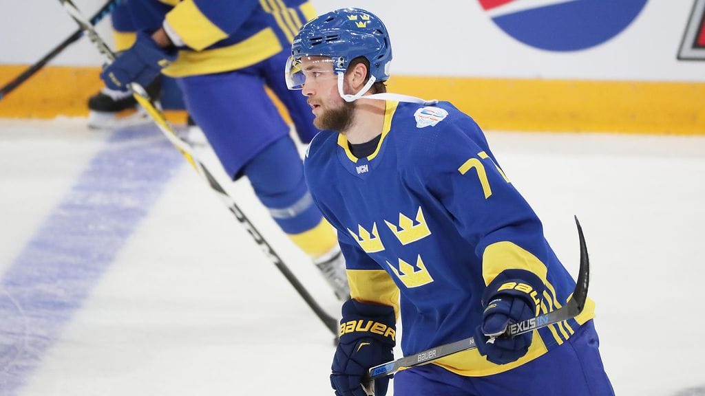 Victor Hedman viime syksyn World Cupissa.