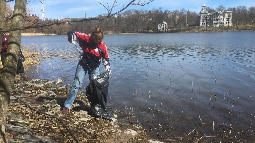 Roskat, siivous, talkoot, Töölönlahti