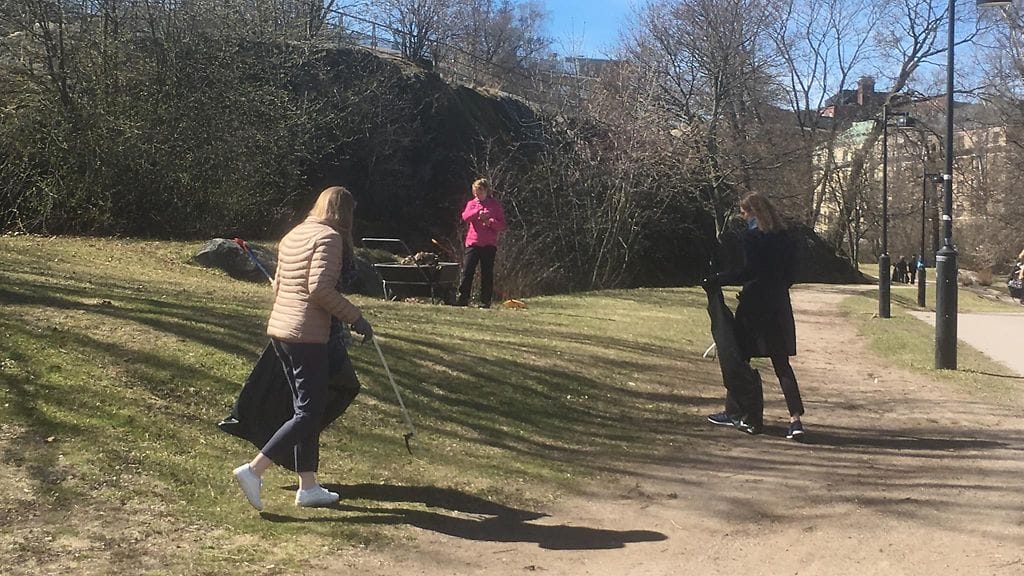 Roskat. siivous, talkoot, roskaisuus