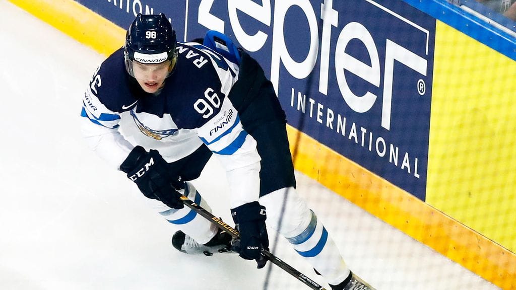 Mikko Rantanen MM-avauksessa perjantaina.