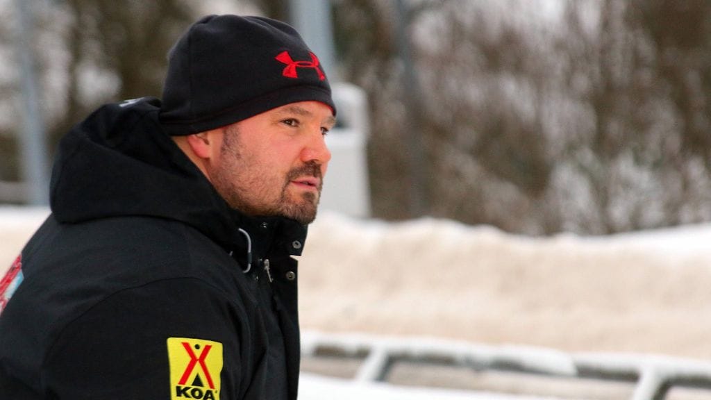 Steven Holcomb viime tammikuussa.