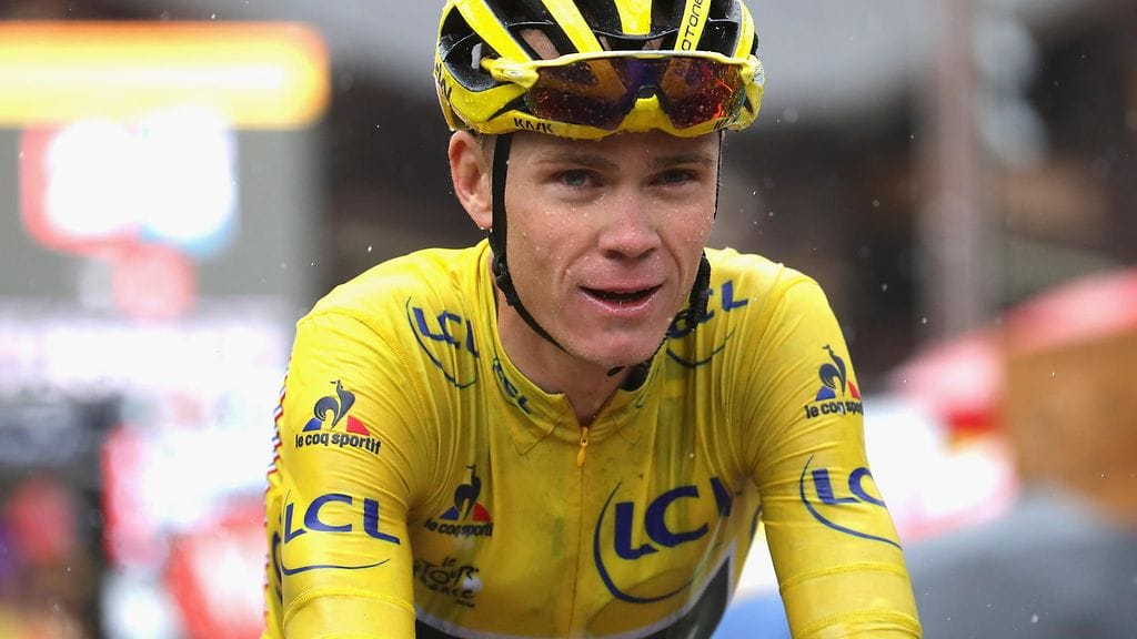 Chris Froome Ranskan ympäriajossa vuosi sitten.