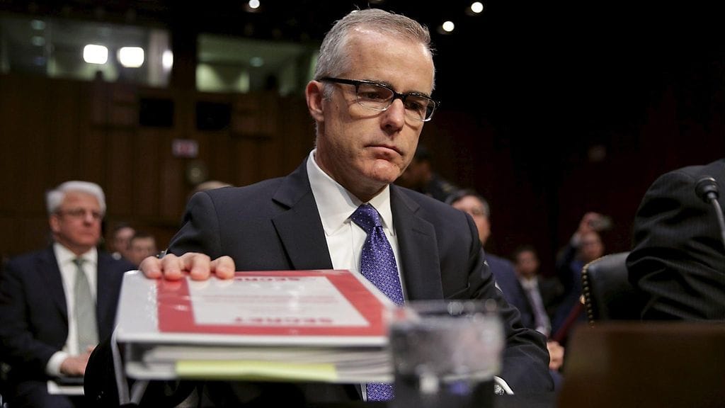 FBI:n virkaatekevä johtaja Andrew McCabe.