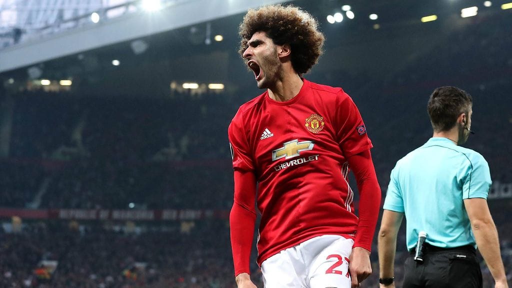 Marouane Fellaini teki voittomaalin.