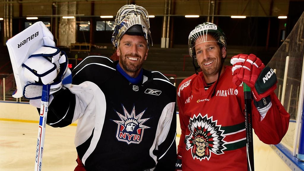 Henrik ja Joel Lundqvist harjoittelivat yhdessä vuonna 2015.
