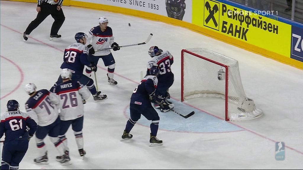 USA hallitsi Slovakian maalin edustaa.