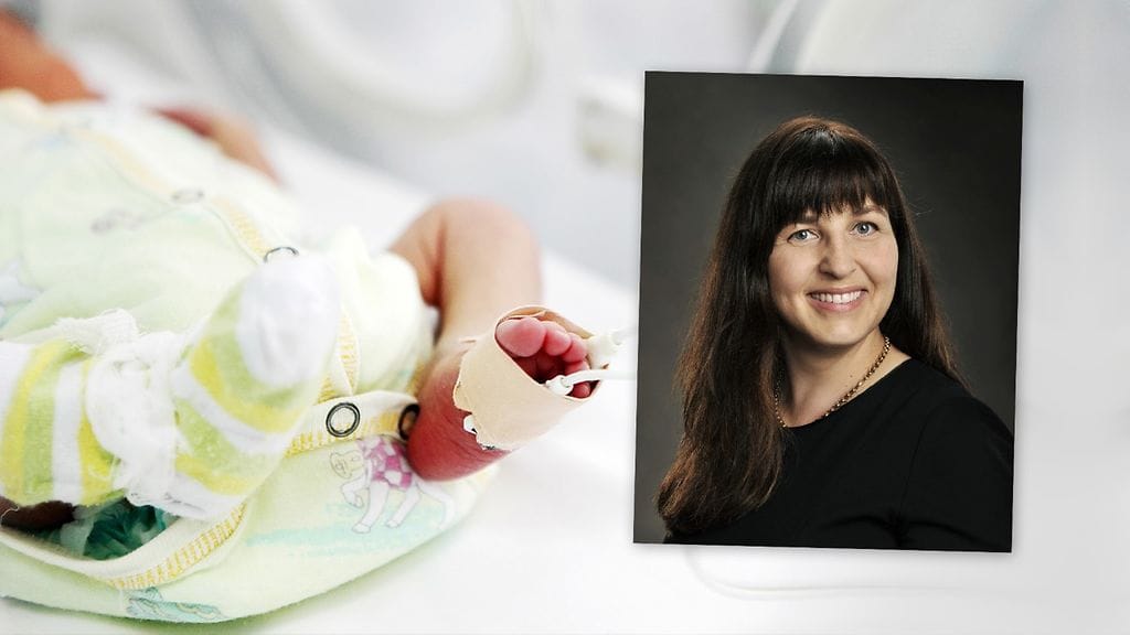 Gronlund Palvelut Oy lahjoitti Taysin vastasyntyneiden teho-osastolle 25 000 euroa. Yrityksen toimitusjohtaja Tiina Holopainen kertoo lasten asioiden olevan yritykselle tärkeitä.