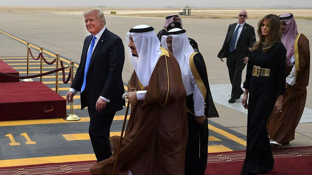 Saudi-Arabian matka on Trumpin ensimmäinen ulkomaanmatka presidenttinä.