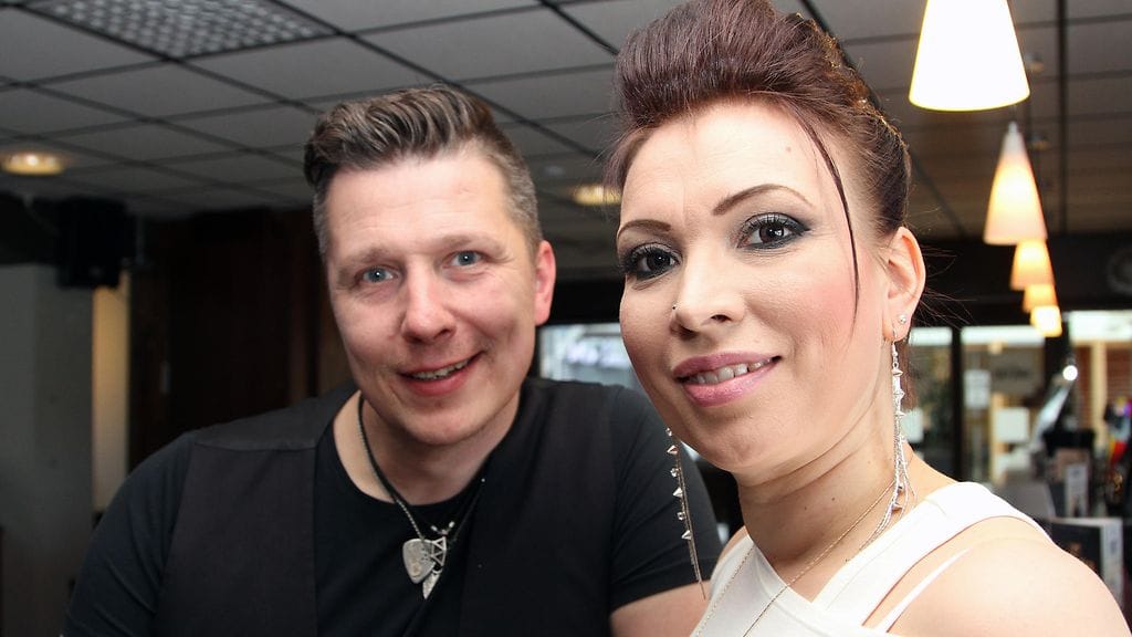 Janne Tulkki ja Mervi Koponen Iskelmäparatiisin semifinaalissa 20.5.2017 2