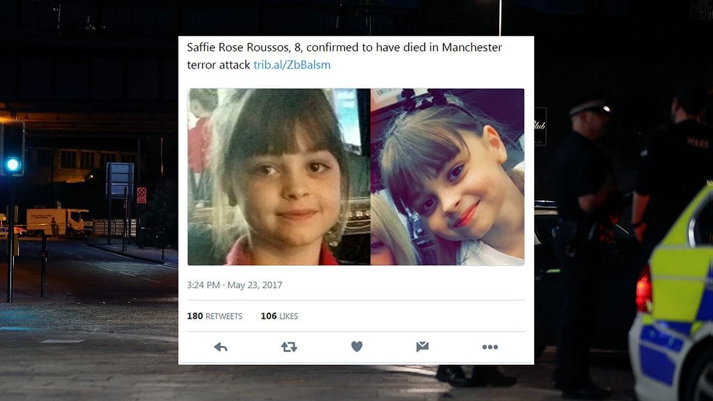 Saffie Rose Roussos, 8, on nuorin tiedetyistä uhreista.