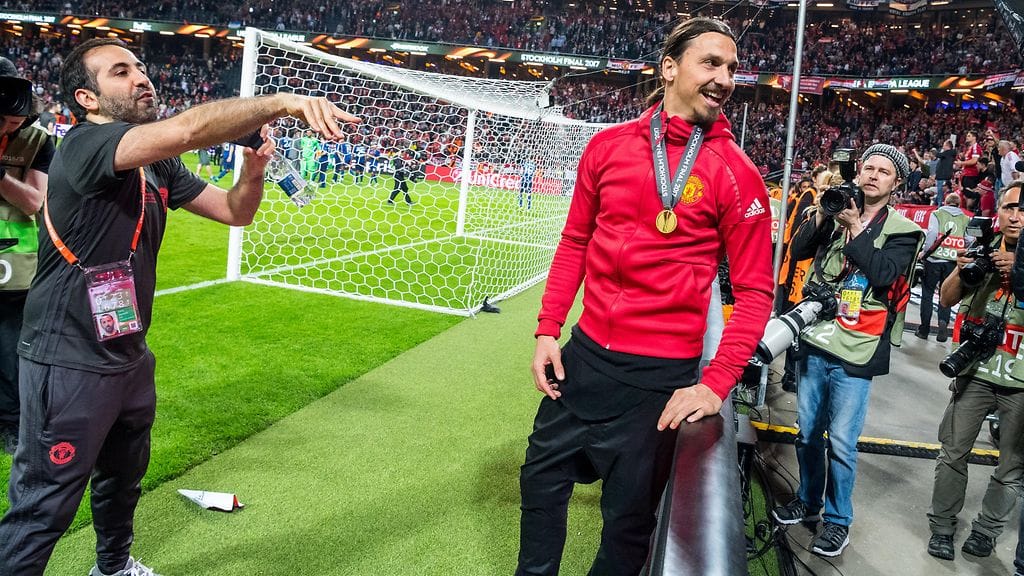 Zlatan Ibrahimovic nautti Friends Arenan tunnelmasta.
