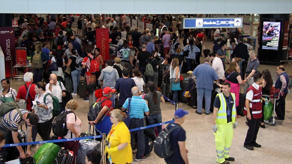 Heathrown lentokenttä ruuhka lontoo british airways