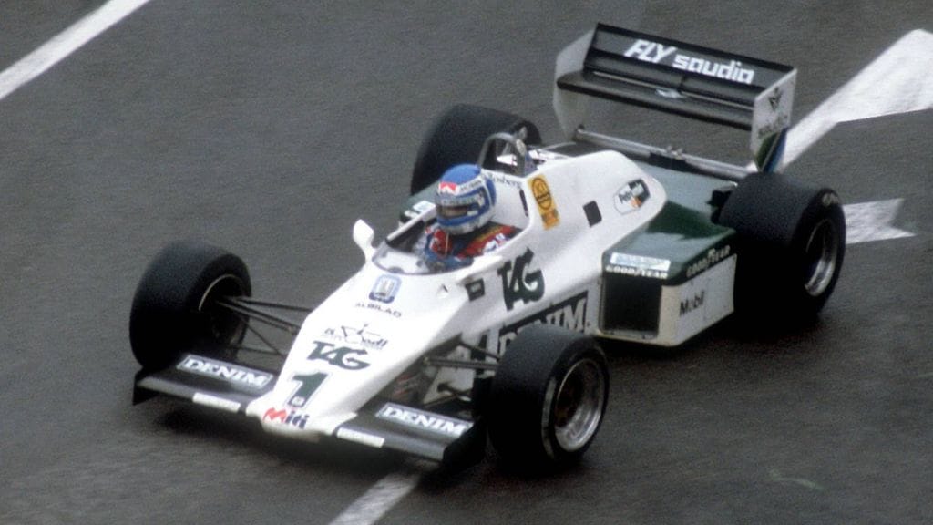 Keke Rosbergin vuoden 1983 Williams-Fordissa jylläsi Cosworthin tekemä moottori.