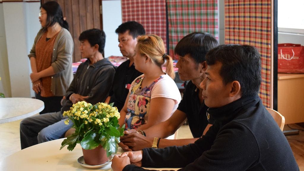 Kainuun käräjäoikeuteen saapui viisi thaimaalaista marjanpoimijaa. Kuva on eiliseltä.