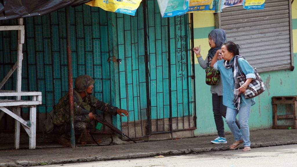 Filippiineillä monet asukkaat ovat paenneet Isis-yhteenottojen tieltä.