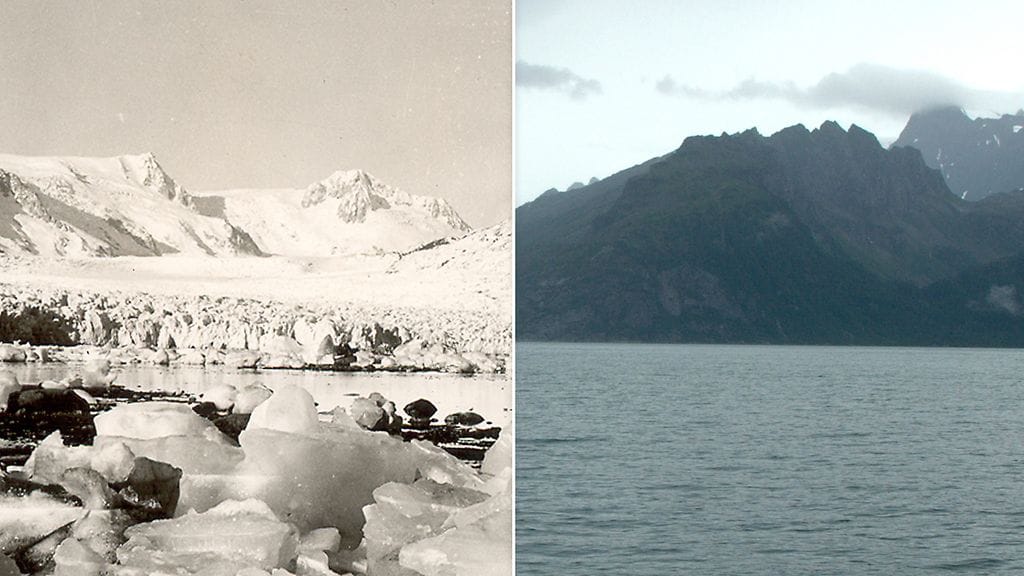 Northwesternin jäätikkö Alaskassa on Nasan mukaan muutamassa vuosikymmenessä vetäytynyt kymmenen kilometriä.
