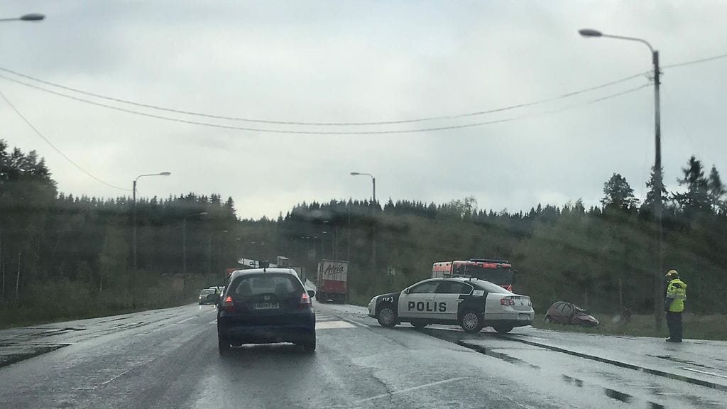 Kuva onnettomuuspaikalta.