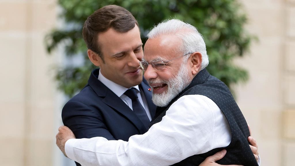 Intian pääministeri Narendra Modi ja Ranskan presidentti Emmanuel Macron tapasivat.