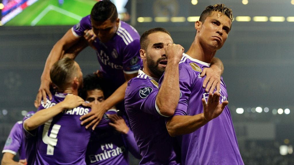 Cristiano Ronaldo teki historiaa Cardiffin illassa.