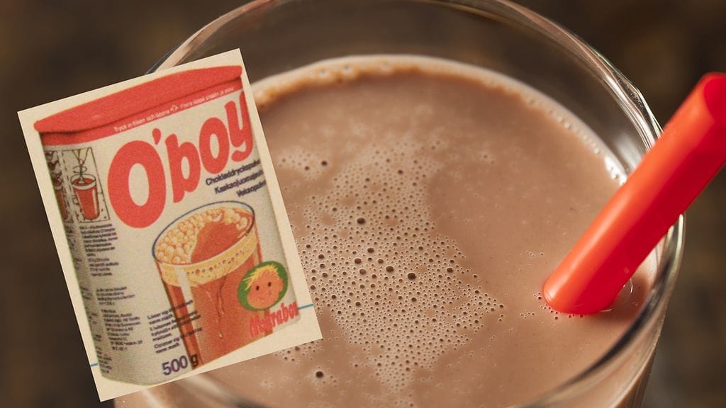 Kuvassa O'boy-purkki 1990-luvulta. Nykypäivänä kaakao on pakattu siniseen purkkiin,