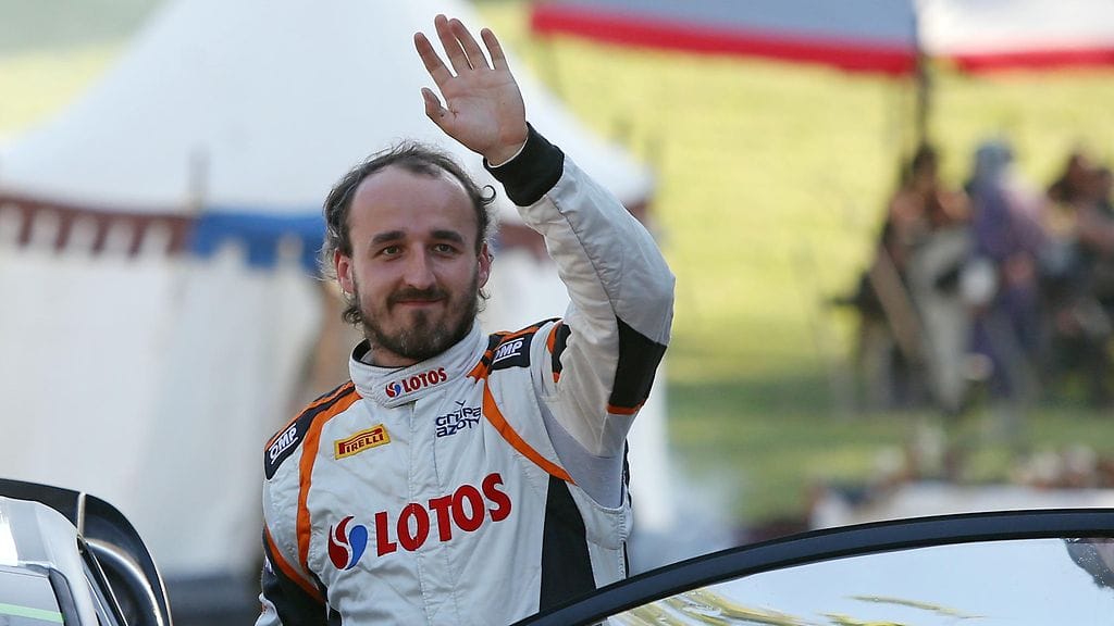 Robert Kubica on ajanut viime vuodet rallia. Kuva toukokuulta 2015.