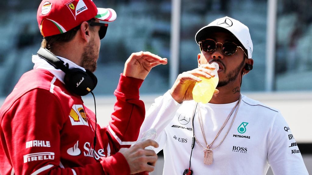 Sebastian Vettel ja Lewis Hamilton