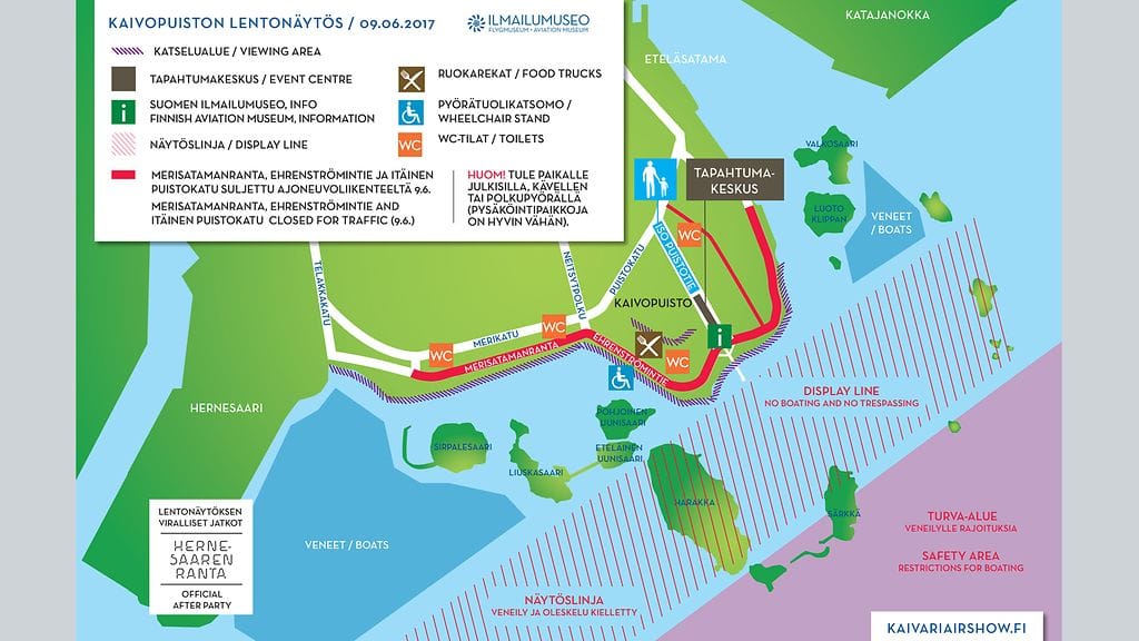 Kaivopuiston lentonäytös
