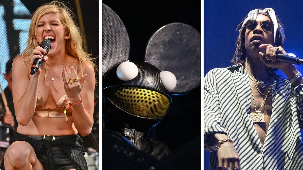 Ellie Goulding, DeadMau5 ja Wiz Khalifa esiintyvät Suomessa kesällä 2017.