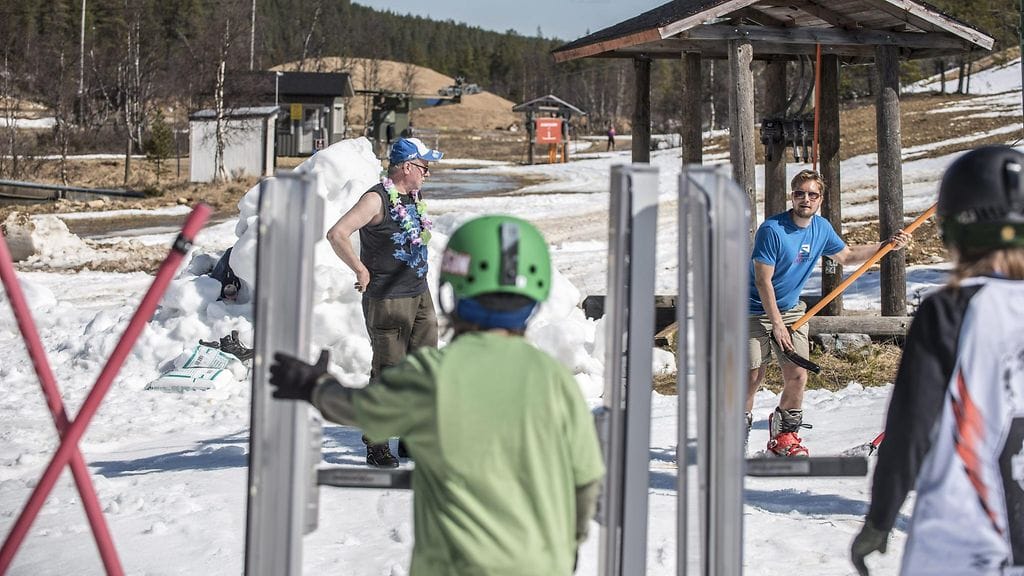 Laskettelijat Saariselällä 39584806