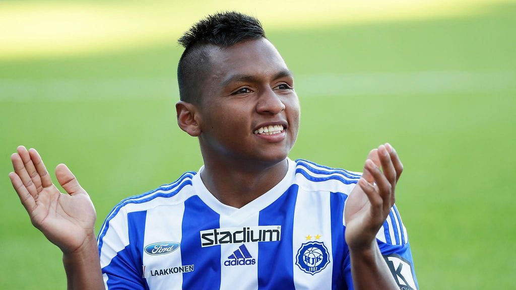 Alfredo Morelos toukokuussa 2017.