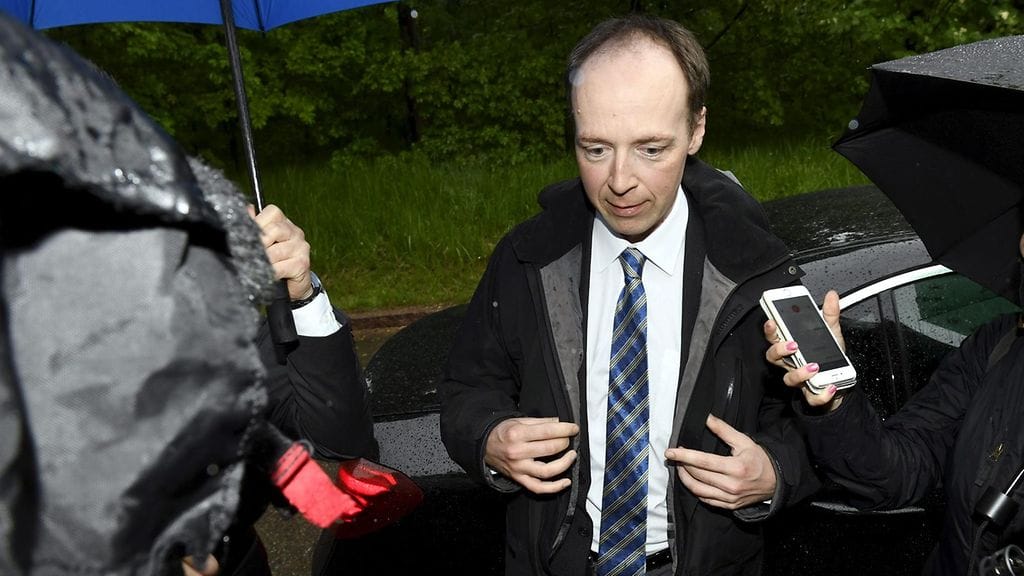 Jussi Halla-aho Kesärannassa maanantaina.