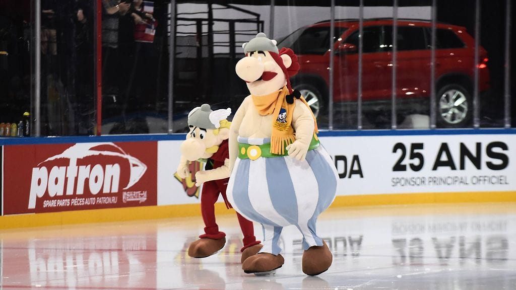 Asterix ja Obelix olivat tämän vuoden MM-kisojen maskotit.