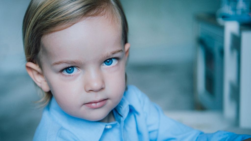 Prinssi Nicolas virallisessa kaksivuotiskuvassaan.