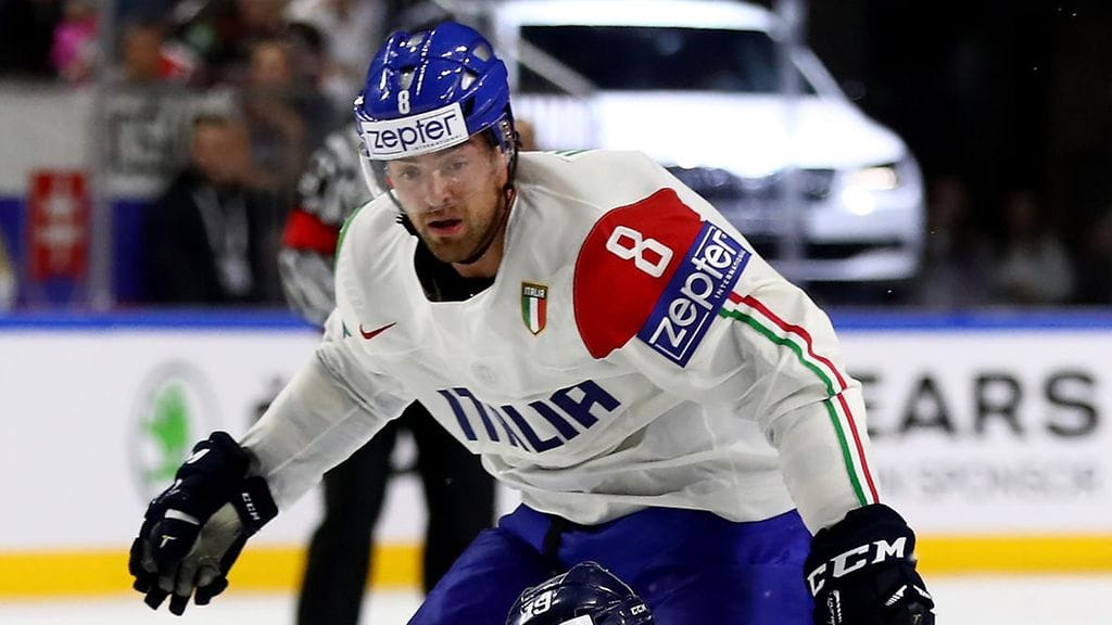 Marco Insam Italian paidassa kevään MM-kisoissa.