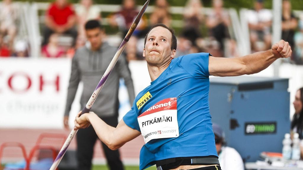 Tero Pitkämäki sijoittui kolmanneksi Kuortaneella.