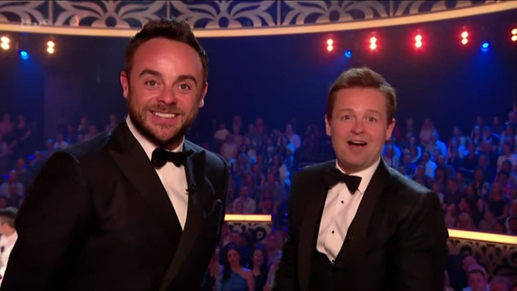 Ant ja Dec, eli Britain's Got Talent -ohjelman juontajakaksikko Ant McPartlin ja Declan Donnelly.