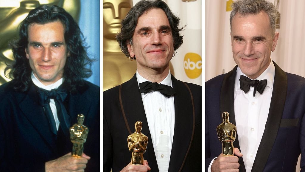 Daniel Day-Lewis Oscarit 1990, 2008 ja 2013