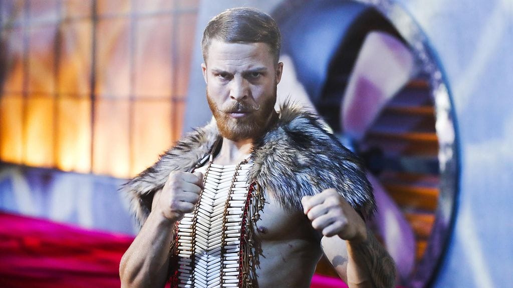 Jere Tiihonen nähtiin Gladiaattorit -sarjassa Laserina.