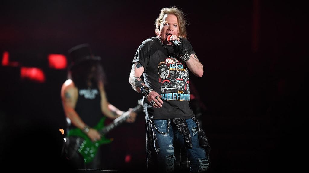 Guns N' Roses Brisbanessa Australiassa 7.2.2017 3 Slash ja Axl Rose