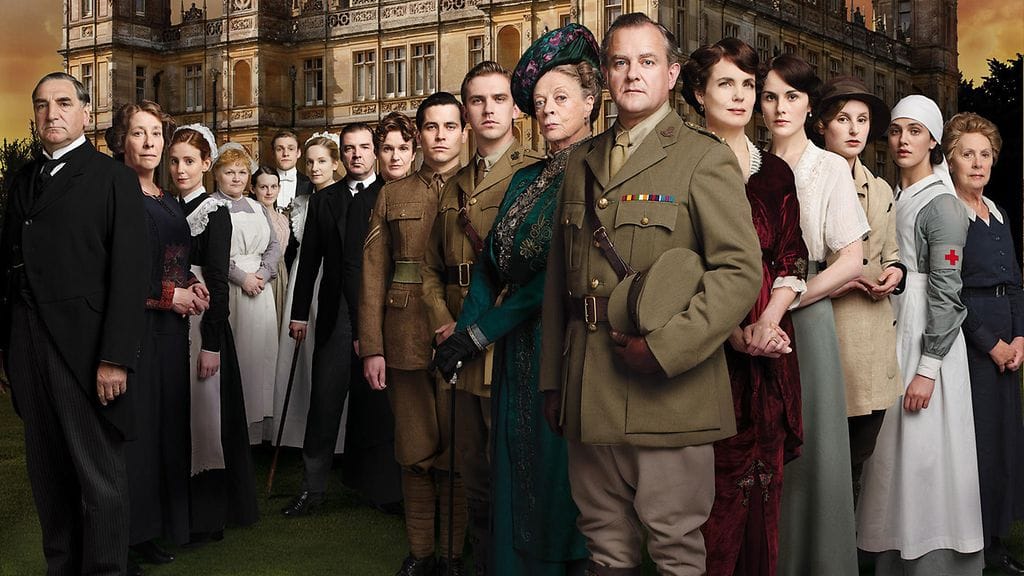 Downton Abbeyn hahmokaartia vuonna 2012.
