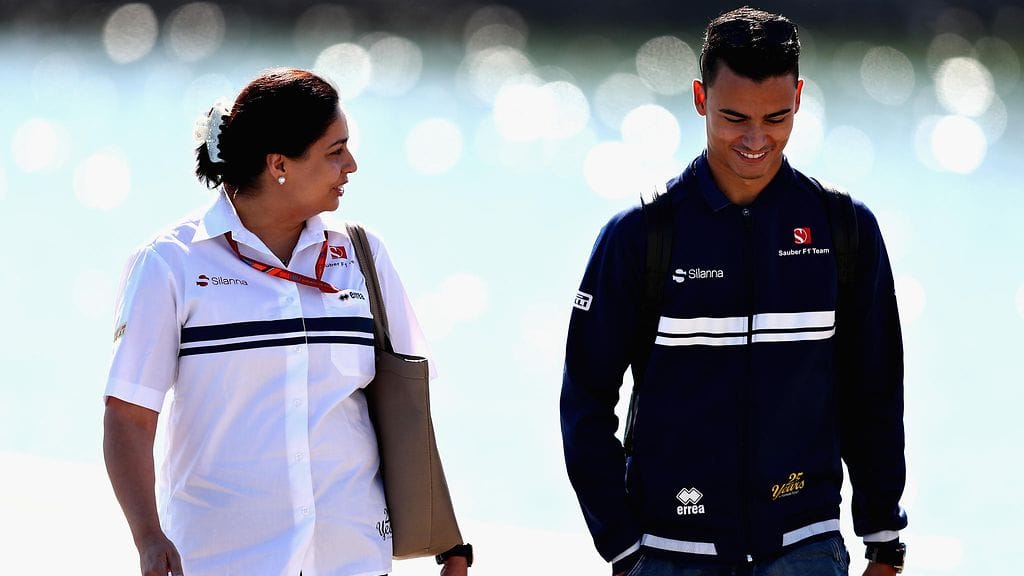 Monisha Kaltenborn ja Pascal Wehrlein (arkistokuva)